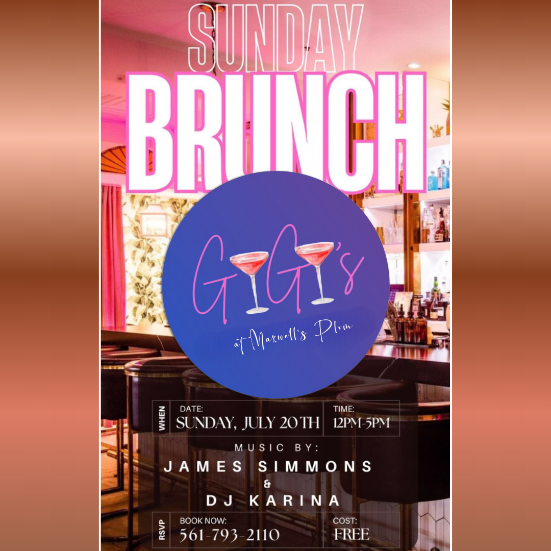 Boozy Brunch with Music by James Simmmons & DJ Karina at Gigi's, Maxwell's Plum